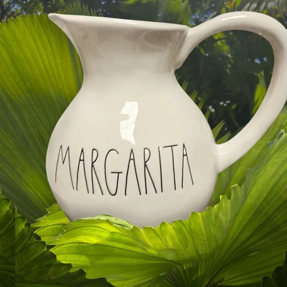 Rae Dunn MARGARITA Ceramic Pitcher LargeFarmhouse Summer Decor Large White 2021 | Poshmark