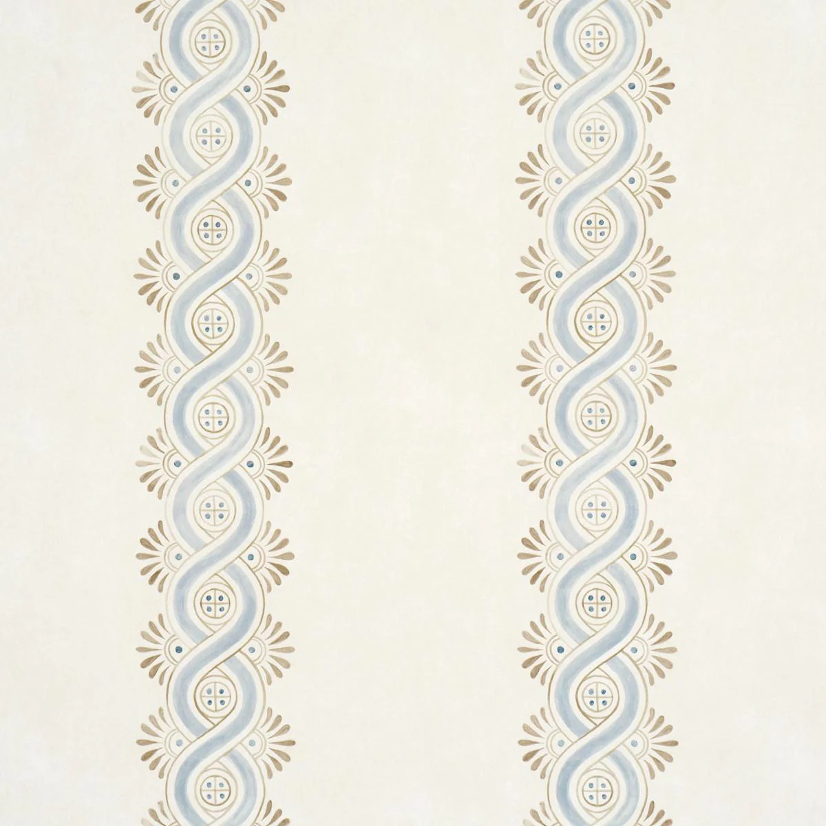 Schumacher Leonidis Stripe Blue Wallpaper | DecoratorsBest