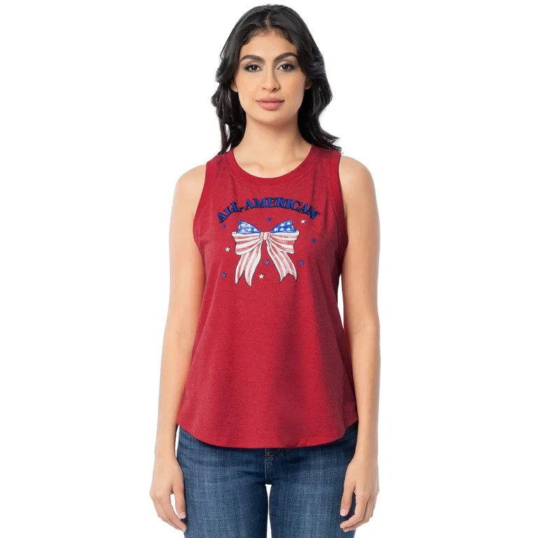 Way To Celebrate Women's Americana Graphic Muscle Tank, Sizes S - XXXL | Walmart (US)