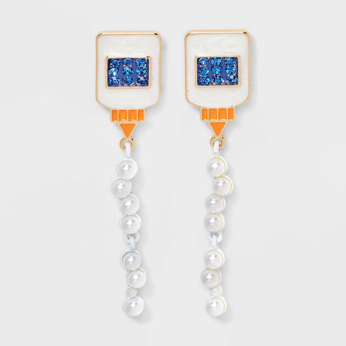 Teacher Glue Bottle with Pearls Stud Earrings - Multicolor | Target