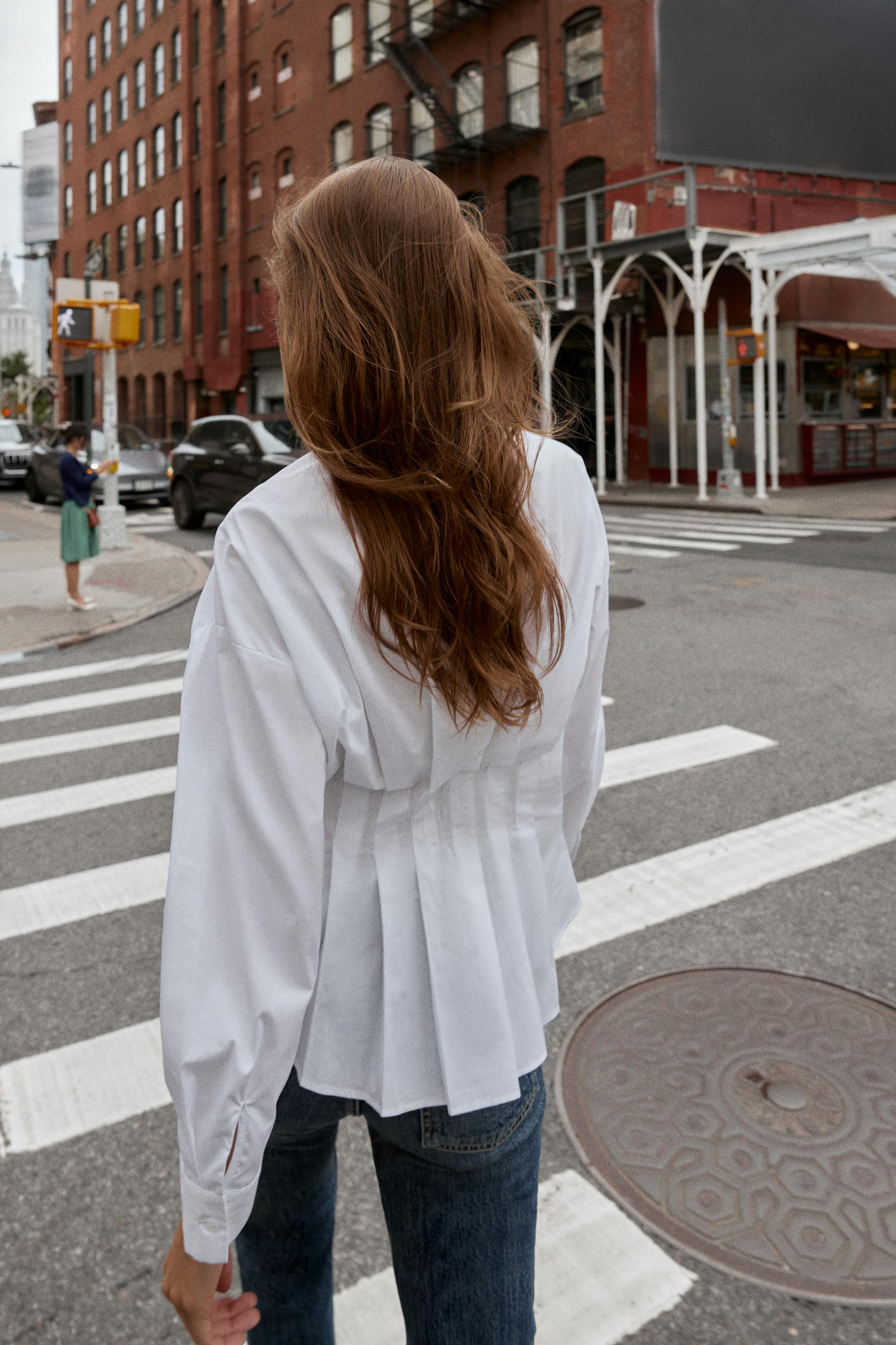 PLEATED POPLIN SHIRT | Zara US
