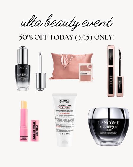 Ulta Semi-Annual Beauty Event sale - these items are 50% off today only! Friday, March 15, 2024! 

#LTKsalealert #LTKbeauty