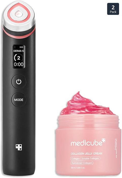 medicube Booster Glow Duo for Poreless Radiance: Age-R Booster Pro (Black) and Collagen Jelly Cre... | Amazon (US)
