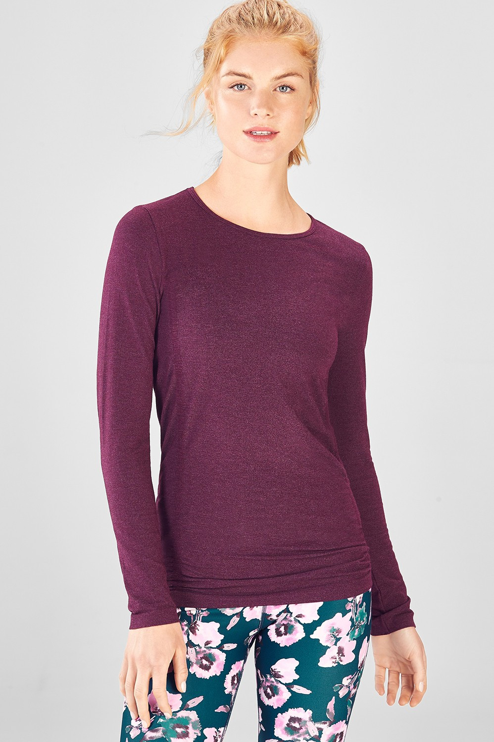 Kathie Seamless Ruched Long-Sleeve Top | Fabletics