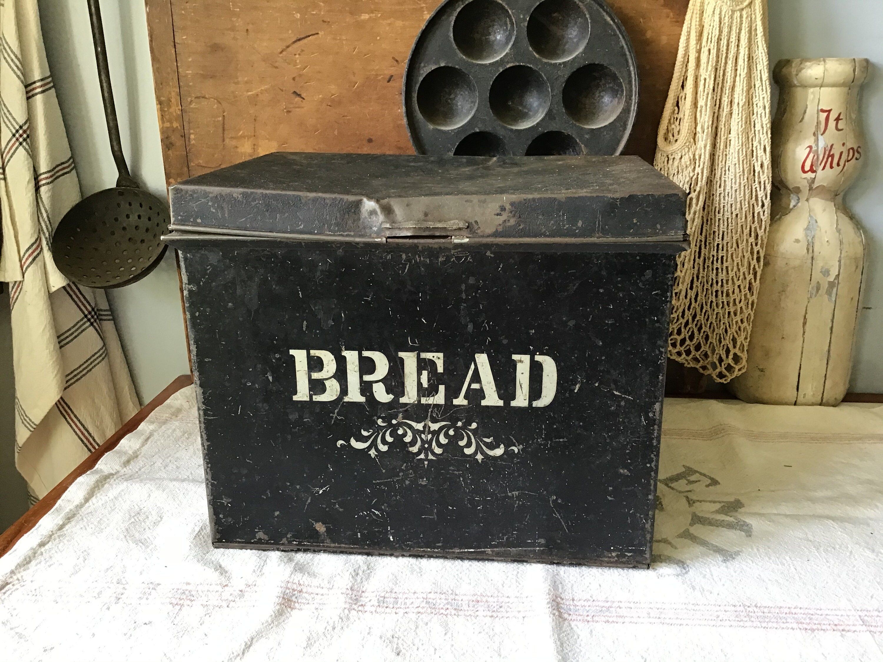 Primitive Metal Bread Box | Etsy (US)