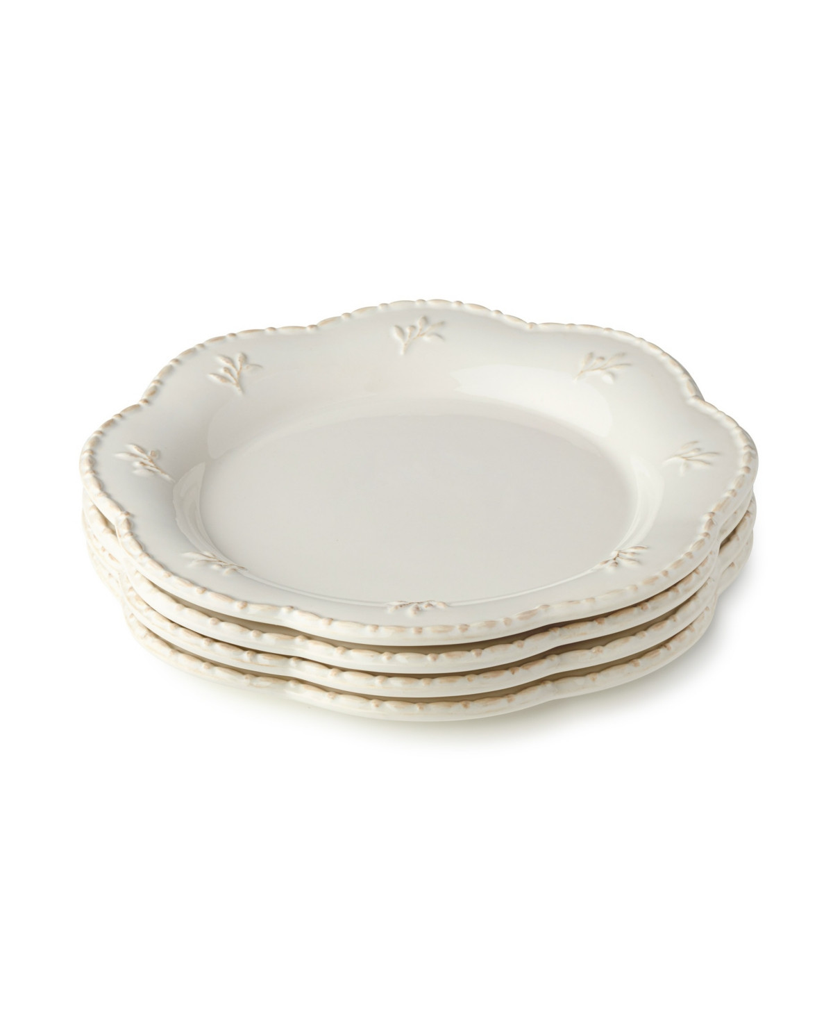 Certified International Heritage Beads Salad Plates, Set of 4, Service For 4 - Ivory | Macy's