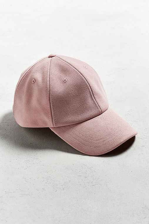 UO Suede Baseball Hat,PINK,ONE SIZE | Urban Outfitters US