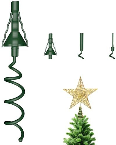 Christmas Tree Topper Holder - Twist On Universal Stabilizer with Adjustable Attachments. Secure ... | Amazon (US)