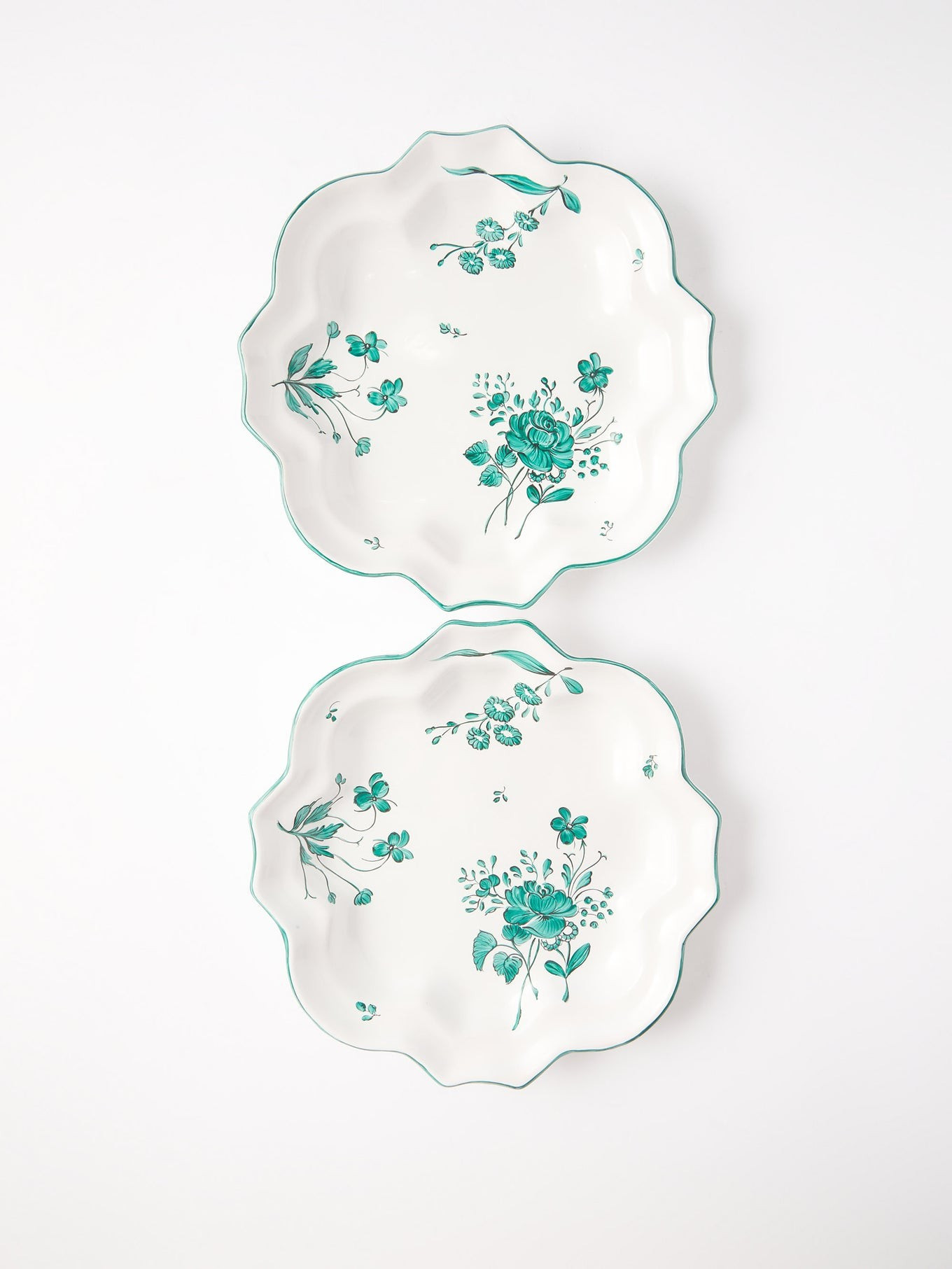 Set of two Camaïeu faïence-earthenware plates | Z.d.G. | Matches (US)