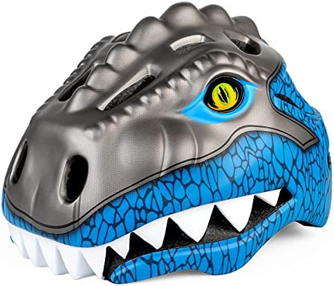 KINGBIKE Kids Bike Helmet Dinosaur Adjustable Size from Child to Youth Multi-Sport Safety Skatebo... | Amazon (US)
