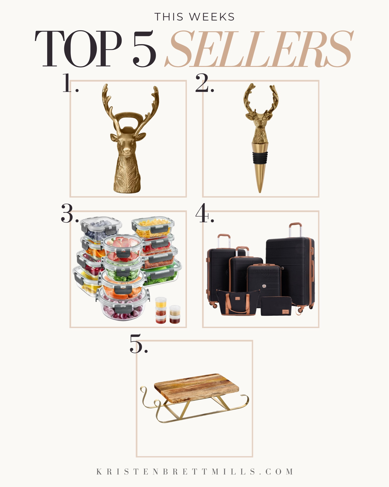 This Week’s Top 5 Sellers

Cozy sweaters
Oversized cardigans
Knit midi dresses
Plaid shackets
Wide-leg trousers
Knee-high boots
Chunky loafers
Turtlenecks
Trench coats
Quilted jackets

#LTKHoliday #LTKSaleAlert #LTKSeasonal