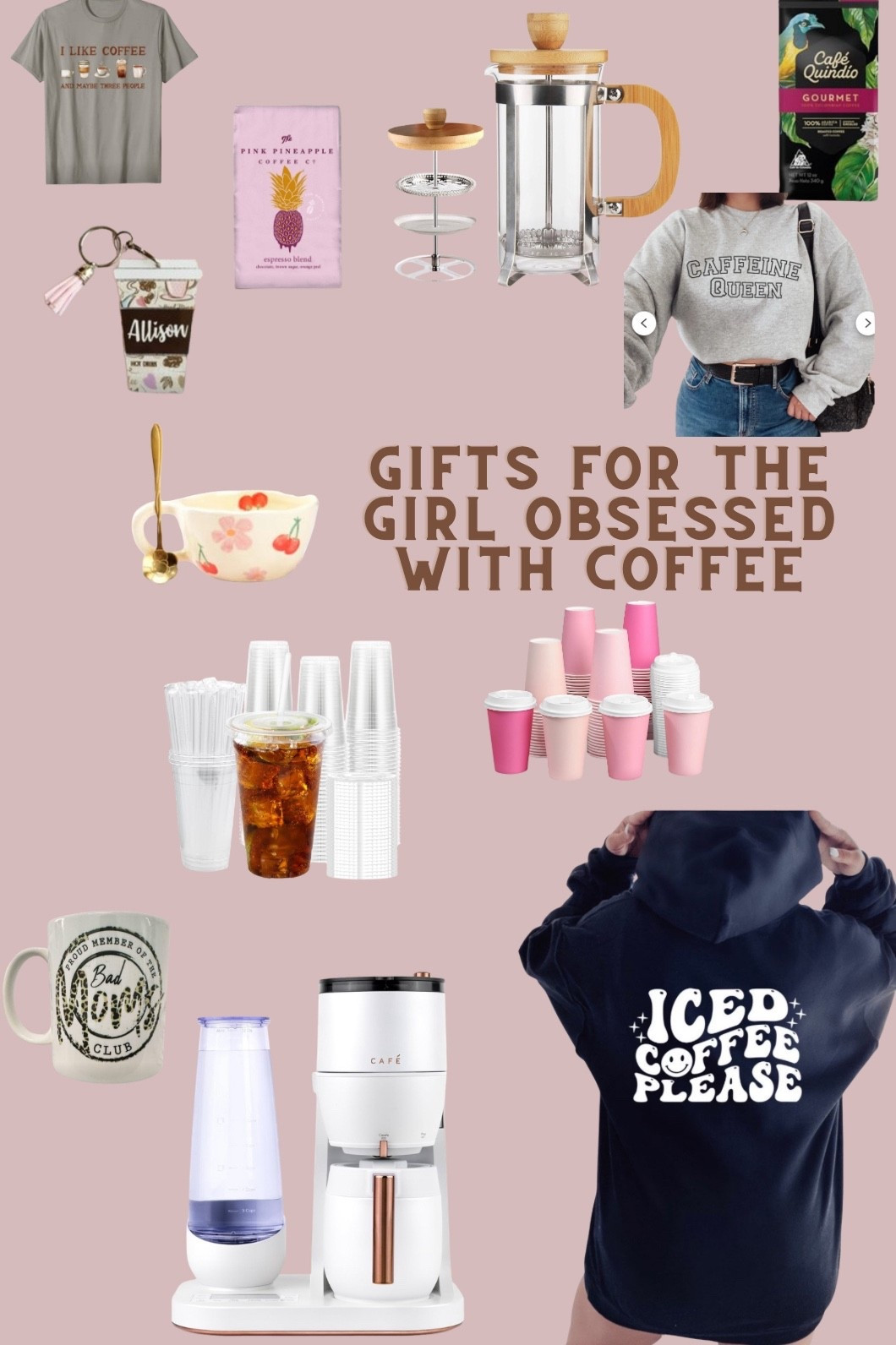 Aesthetic coffee gifts every coffee-obsessed girl wants! From cute tumblers and cozy winter mugs to latte syrups, holiday sampler sets, and chic barista tools — these birthday and Christmas gift ideas are perfect for any coffee lover. So cute, useful, and gift-worthy! ☕🎀 #AestheticGifts #CoffeeAddict #GiftGuideForHer