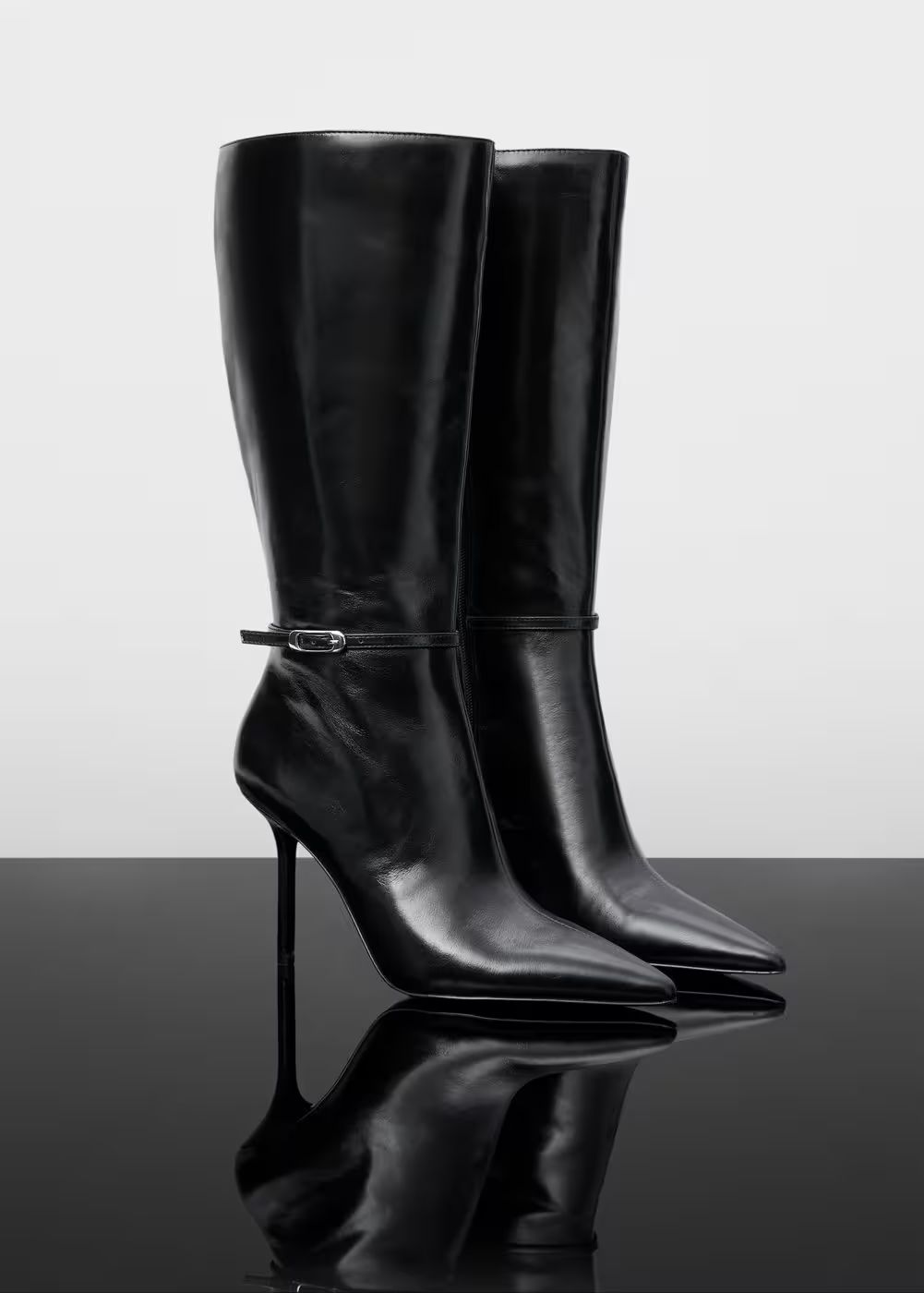 Heel leather boot -  Women | Mango United Kingdom | MANGO (UK)
