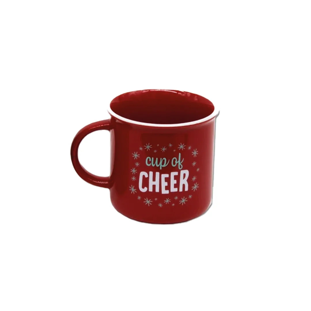 Cup Of Cheer, Style Ceramic Holiday Mug with Christmas Saying | Walmart (US)