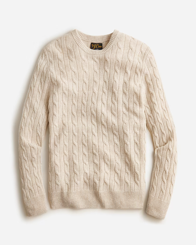 Cashmere cable-knit sweater | J. Crew US