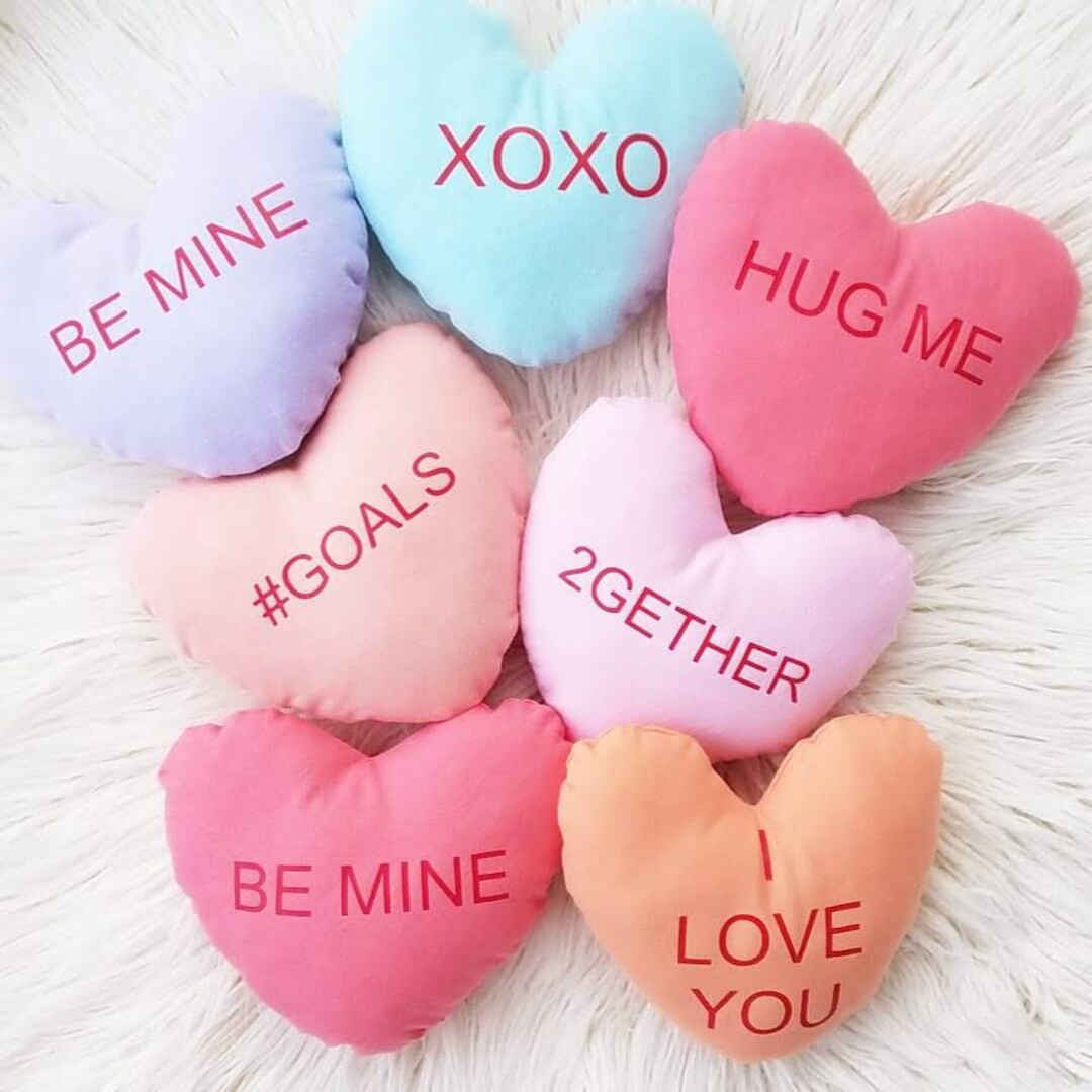 Custom Heart Shaped Pillow, Heart Plush, Funny Valentine Gift, Custom Gift for Him, Valentine Gif... | Etsy (US)