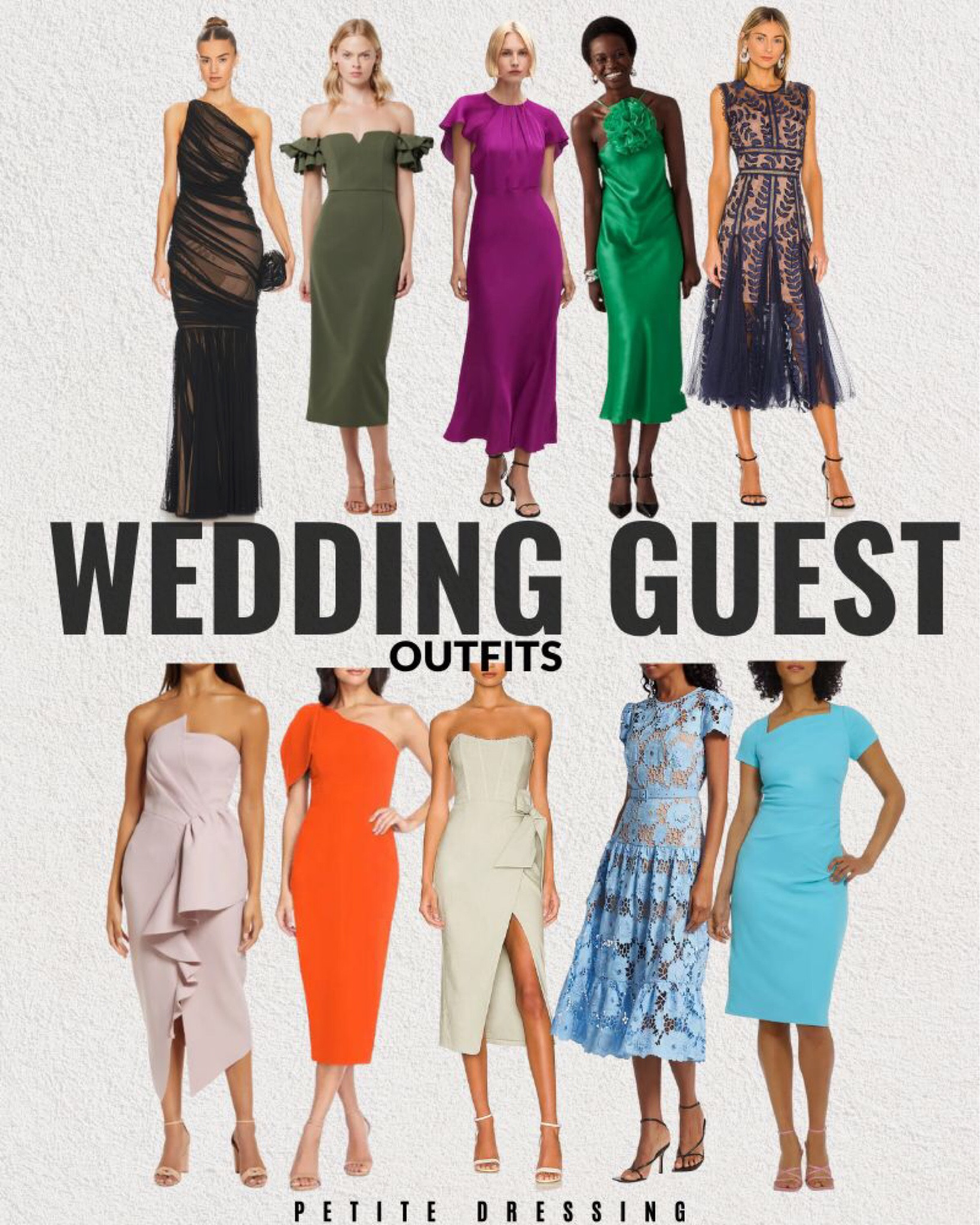 Wedding Guest dresses for Petite Women / One-shoulder dresses / Sheath dress / A-line dress / Off-shoulder dress 

#LTKSeasonal #LTKstyletip #LTKU