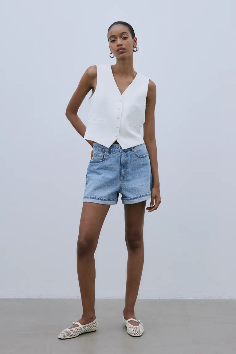 High Waist Denim Shorts | H&M (US + CA)