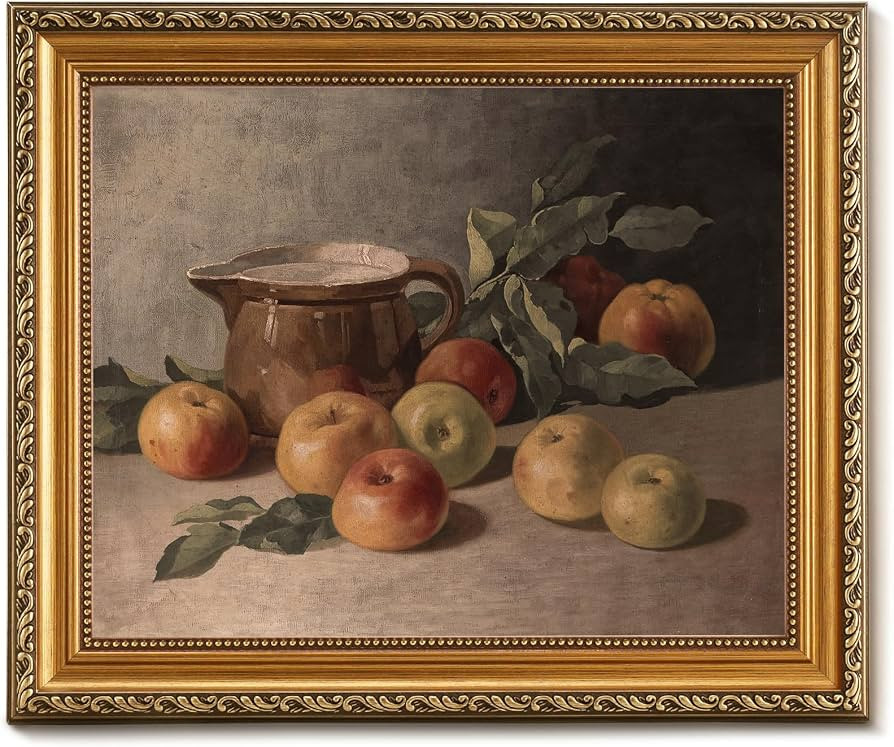 Vintage Gold Framed Wall Art for Home Decor, Farmhouse Kitchen Canvas Wall Decor Artwork, Antique... | Amazon (US)
