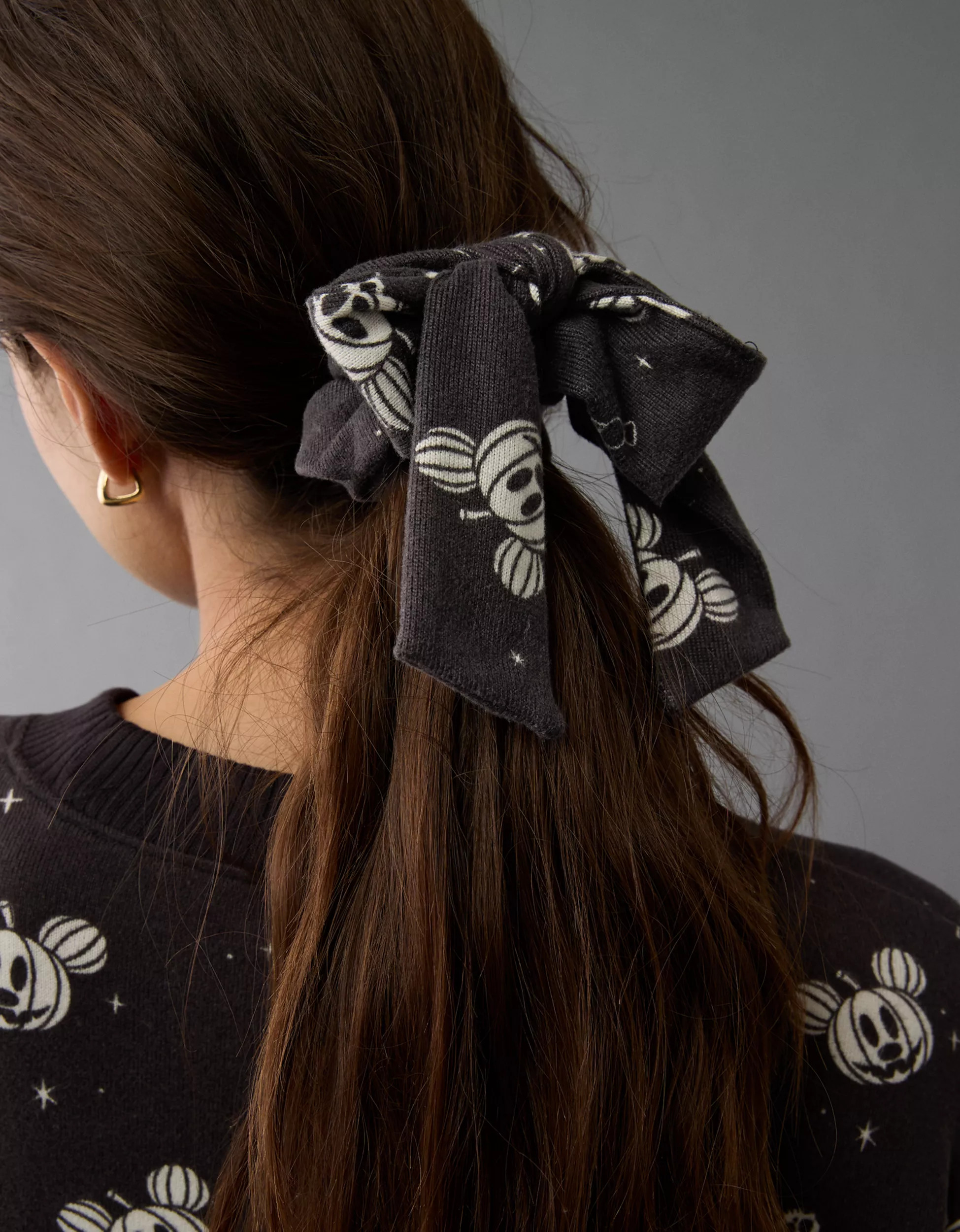 AE Mickey Mouse PJ Bow Scrunchie | American Eagle Outfitters (US & CA)