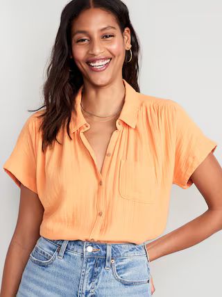 V-Neck Dolman-Sleeve Blouse for Women | Old Navy (US)