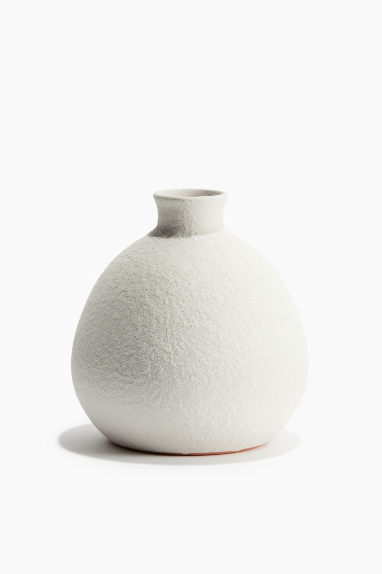 H & M - Small terracotta vase - White | H&M (UK, MY, IN, SG, PH, TW, HK)