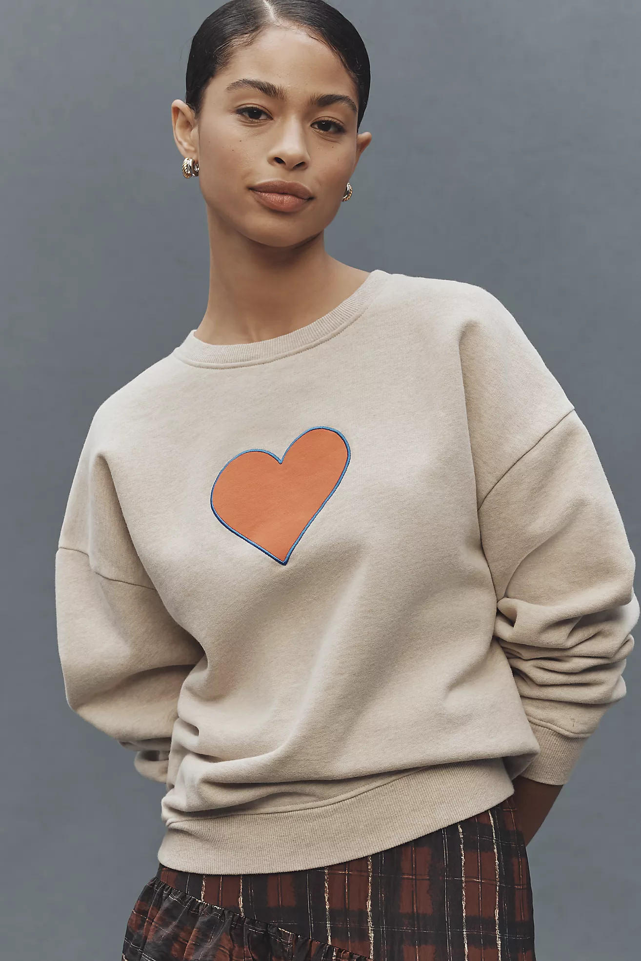 KULE The Oversized Heart Sweatshirt | Anthropologie (US)