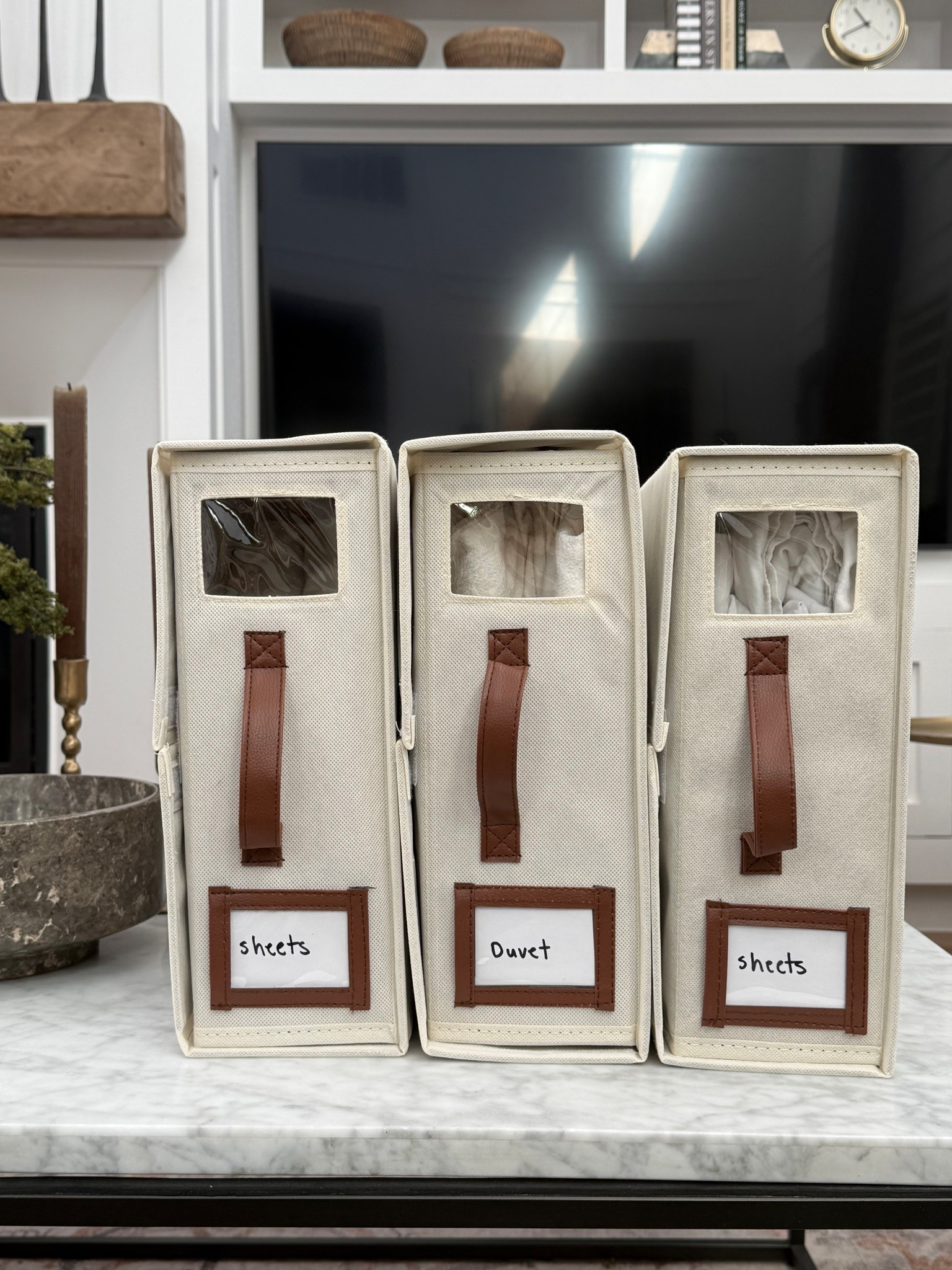 Bedding storage 

Sheet organizer 

#LTKHome