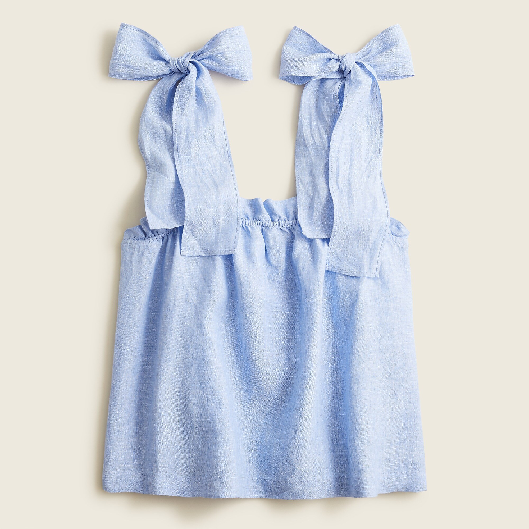 Tie-shoulder linen tank | J. Crew US