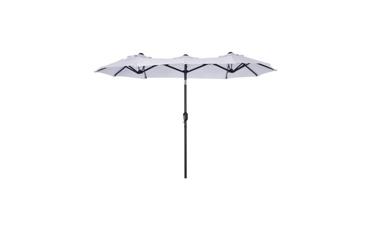 Heavy-Duty Outdoor Beach Umbrella for Sun Protection and Beach Days - White, Black | Macy's