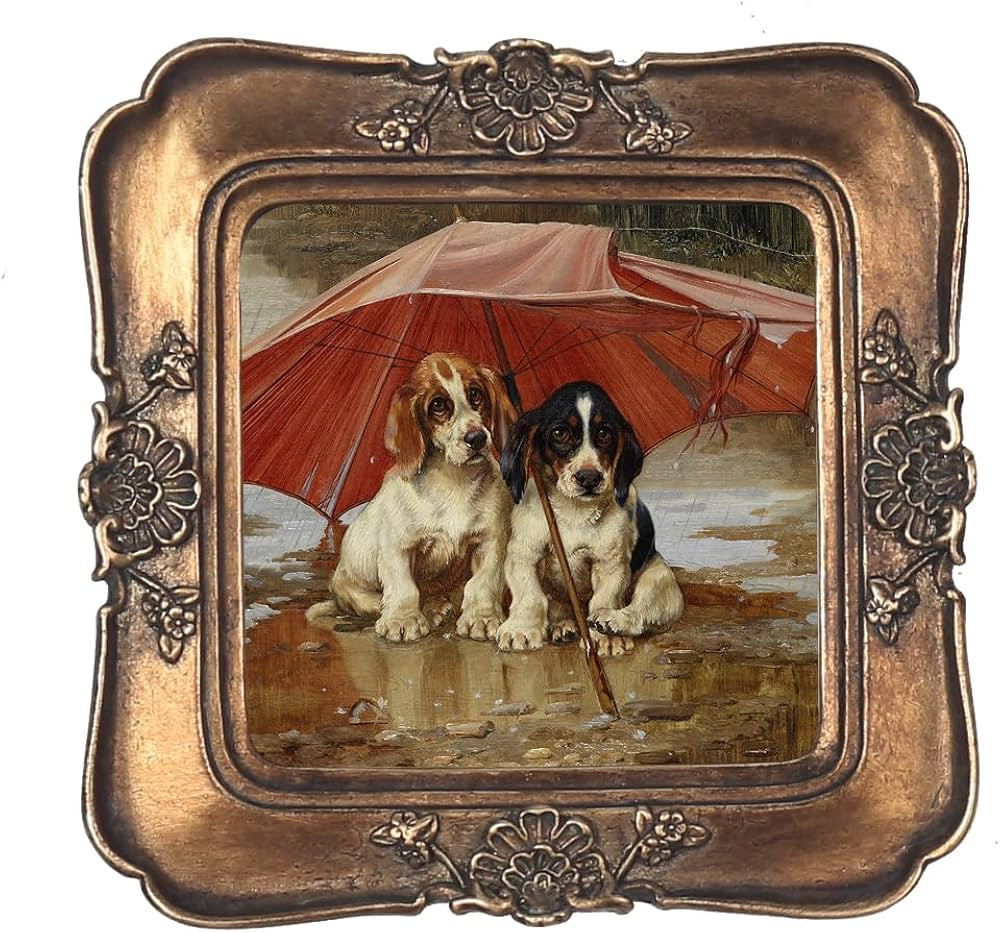 Vintage Picture Frame 3x3, Luxury Antique Rectangular Photo Frame In Bronze Tone With Intricate F... | Amazon (US)