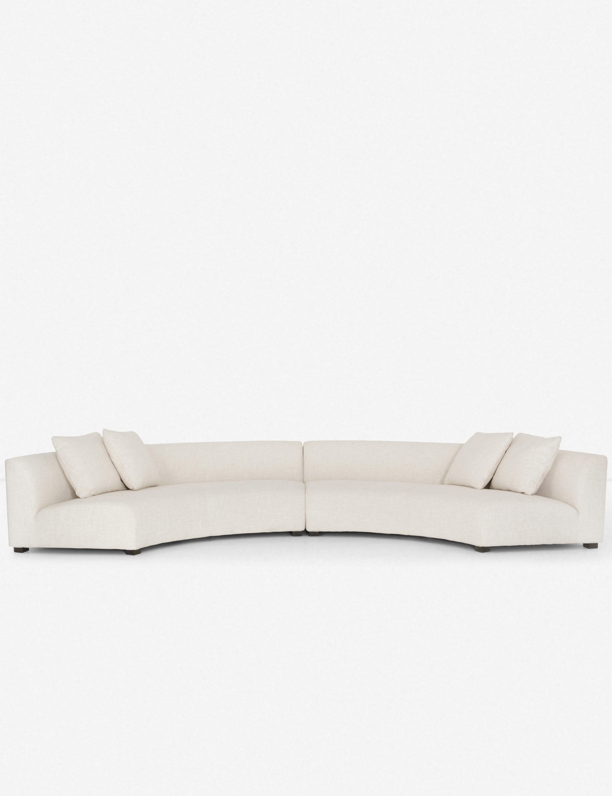 Saban 2-Piece Curved Sectional Sofa | Lulu and Georgia 