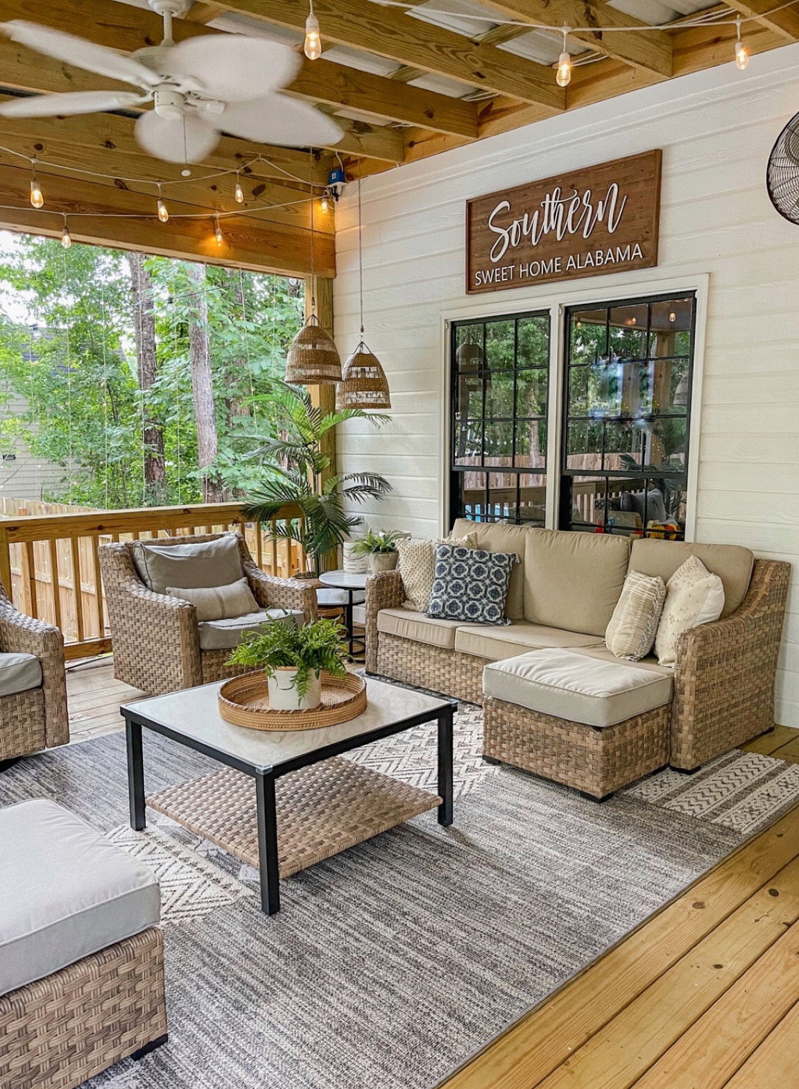 My woven pendant shades were not intended for outdoor use- and quickly mildewed as soon the humidity hit here in Alabama. As a last effort, I tried the 30 second cleaner on them and it WORKED!! I then sealed them with clear flexseal and hope the mildew will stay away for good!

*disclaimer-  using the 30 second cleaner on woven material is not one of the recommended uses… I did a test spot first.

#LTKSeasonal #LTKstyletip #LTKFind