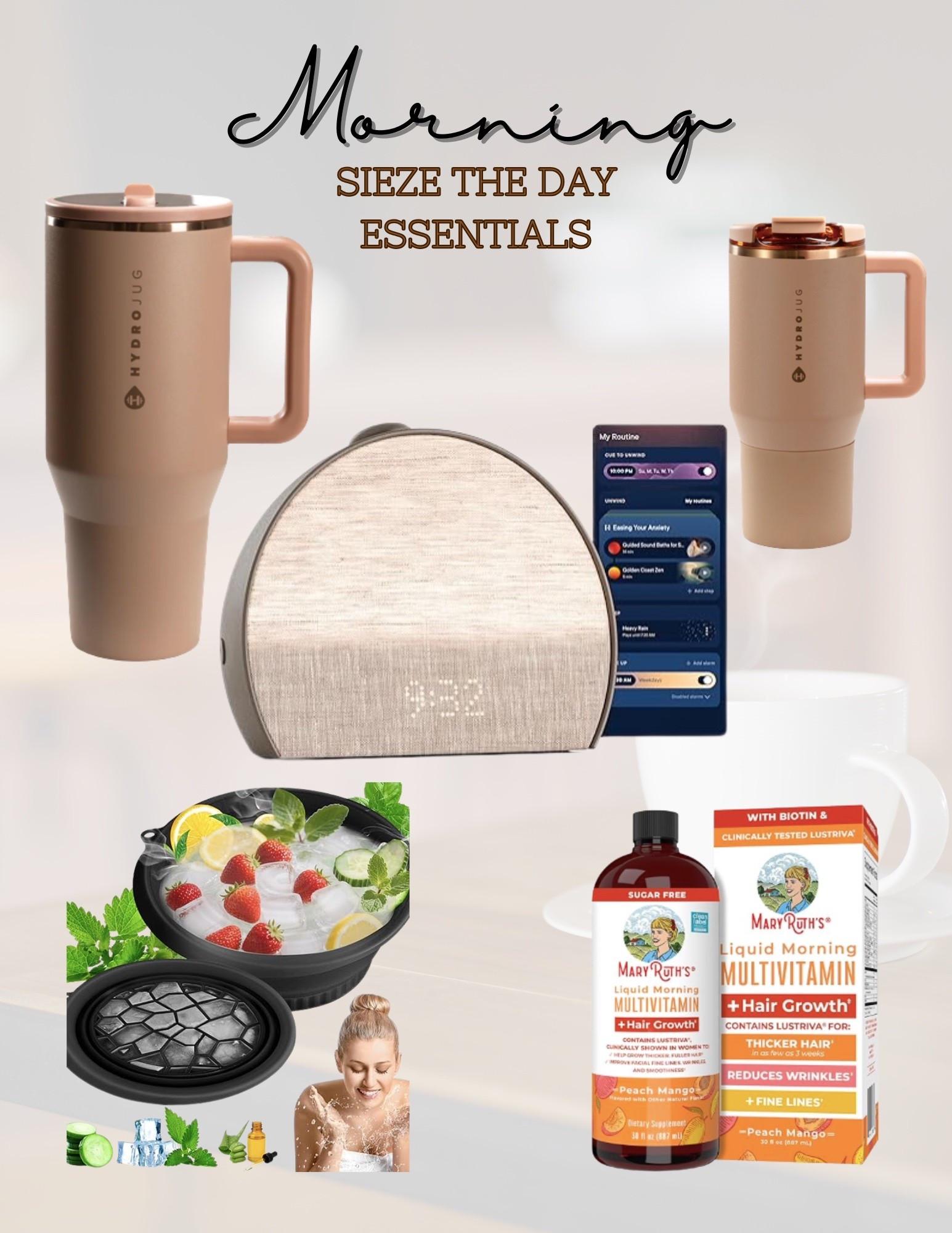 I cannot function without these morning essentials with the alarm clock and ice plunge being tied for first place in my life! I am by no means a morning girl at all😩

#LTKGiftGuide #LTKmorningroutine #LTKdayinmylife