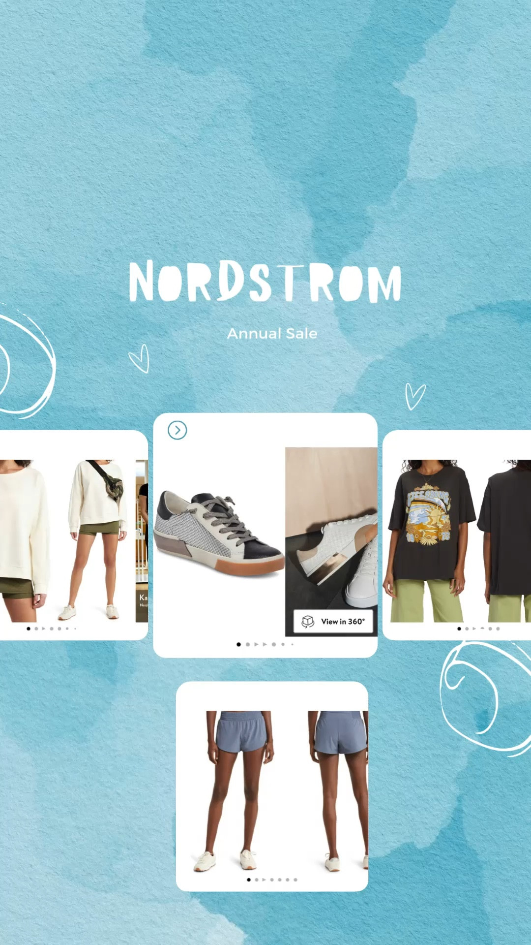 Nordstrom sale open to all. I bought a billabong shirt last year and have loved it!! Sneakers. Sweatshirt and workout shorts  

#LTKunder50 #LTKsalealert #LTKFind