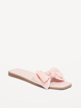 Bow-Tie Slide Sandals for Women | Old Navy (US)
