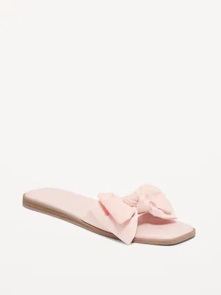 Bow-Tie Slide Sandals for Women | Old Navy (US)