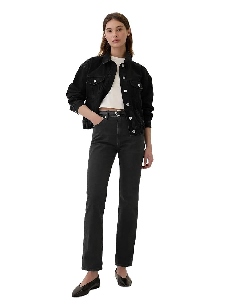 Gap Womens High Rise 90s Straight Fit Denim Jeans | Amazon (US)
