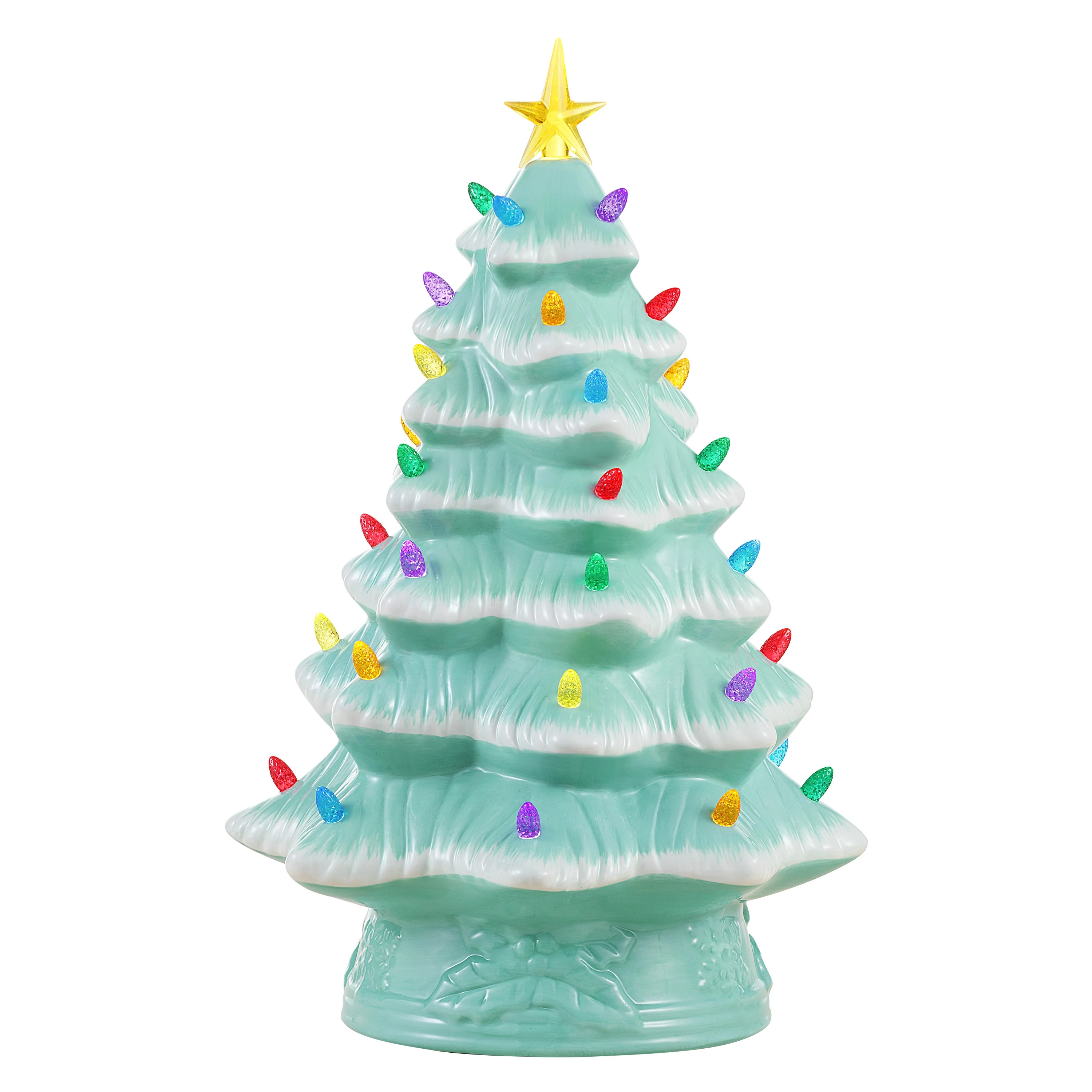 Mr. Christmas 15" Lit Nostalgic Christmas Tree - Seafoam Green - Walmart.com | Walmart (US)