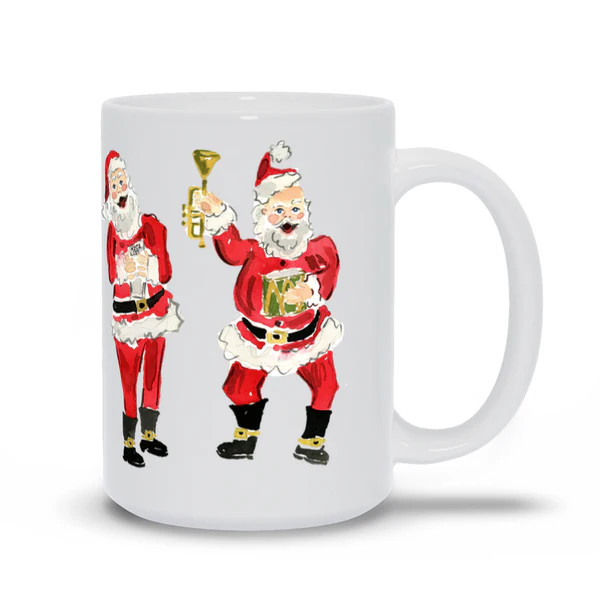 Holiday Santas Mug | Evelyn Henson