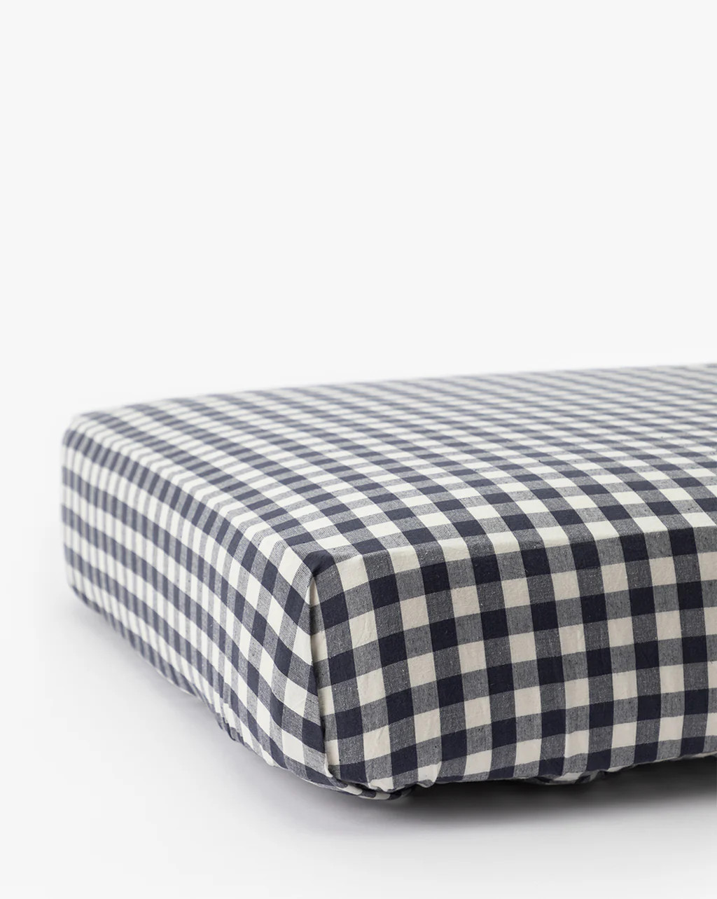 Wilbur Blue Gingham Crib Sheet | McGee & Co. (US)