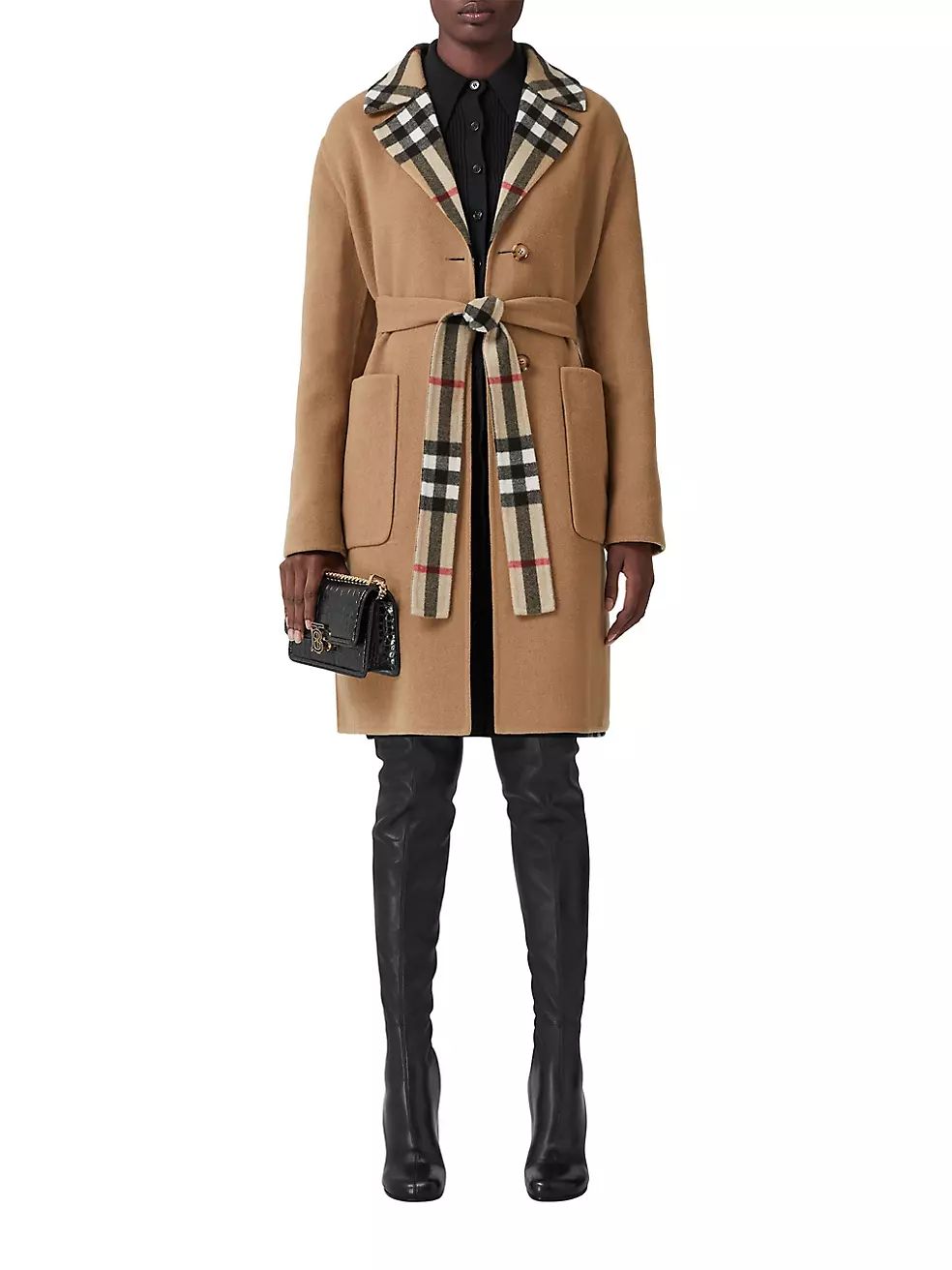 Dorea Belted Reversible Coat | Saks Fifth Avenue
