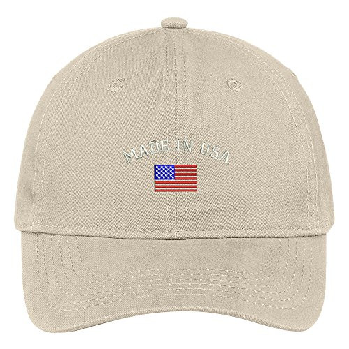 Trendy Apparel Shop American Flag and Made in USA Embroidered Dad Hat Patriotic Cap | Amazon (US)