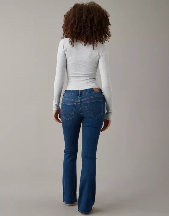 AE Next Level Curvy Low-Rise Kick Bootcut Jean | American Eagle Outfitters (US & CA)