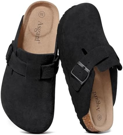 Asgard Genuine Suede Clogs for Women Men Leather Mules Arch Support Potato Shoes with Comfort Cor... | Amazon (US)