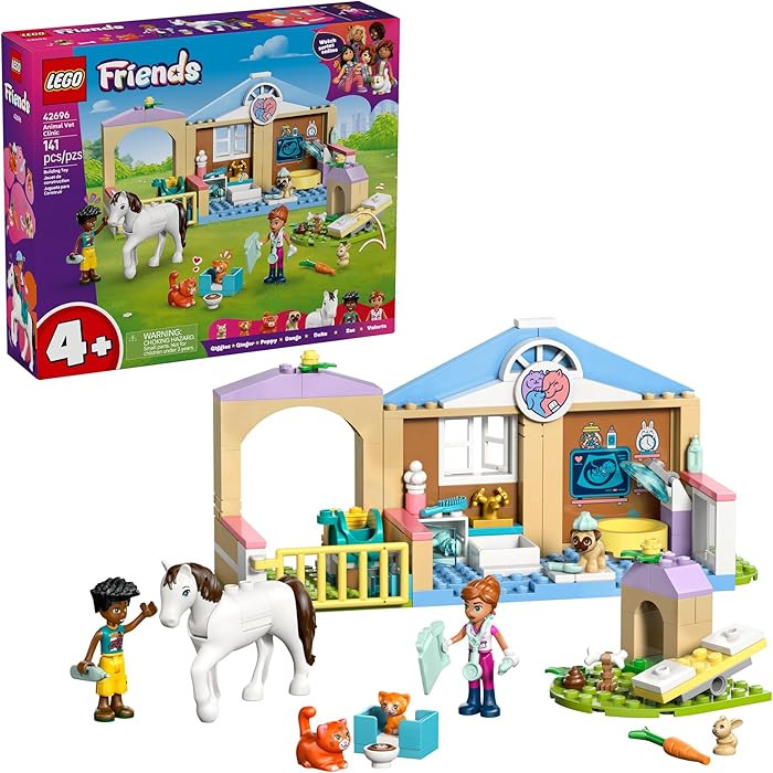 LEGO Friends Animal Vet Clinic Building Toy - Playset for Preschool Girls & Boys, Ages 4+ - Gift ... | Amazon (US)