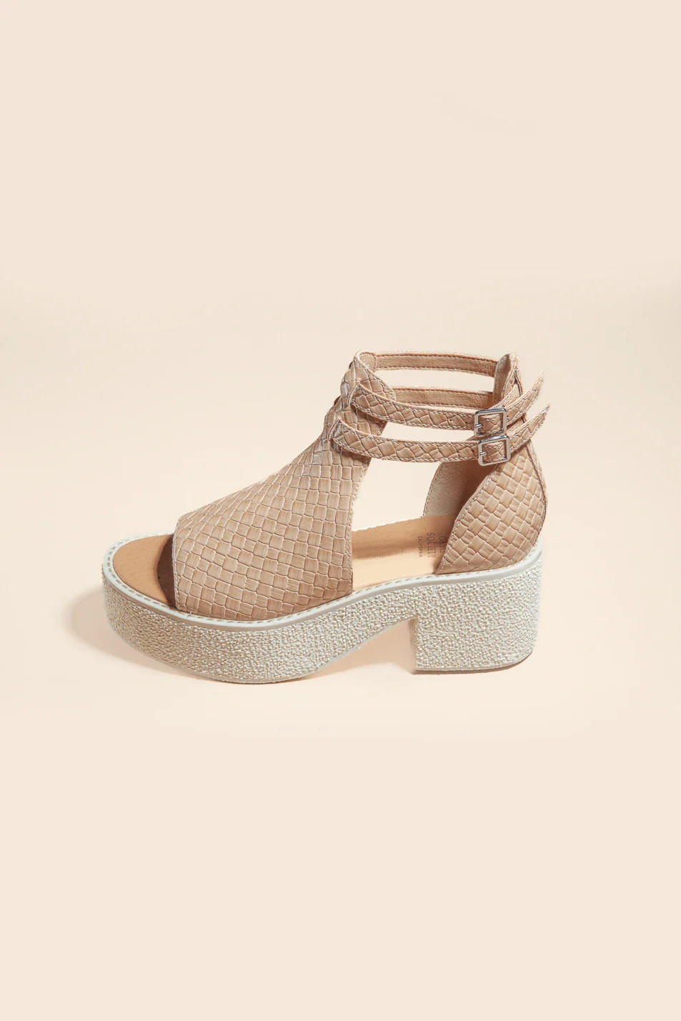 Elizabeth Heeled Sandals in Tan | Böhme US