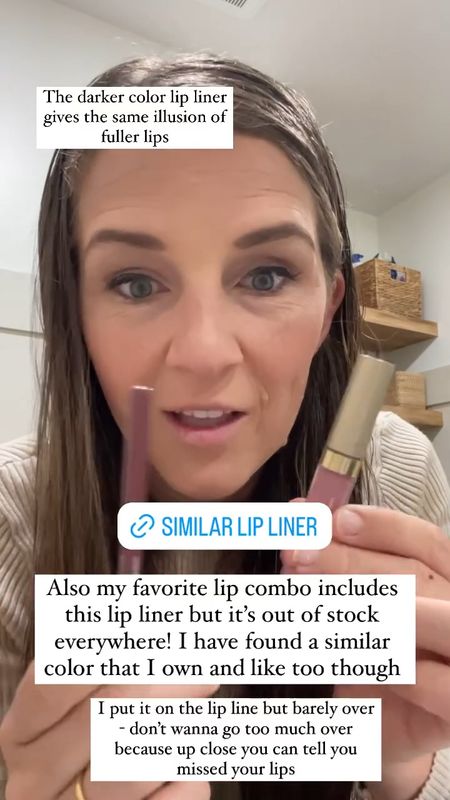 Here’s my lip color tip! The lip liner was out of stock. But I’ve posted a similar.

#LTKBeauty #LTKStyleTip #LTKGiftGuide