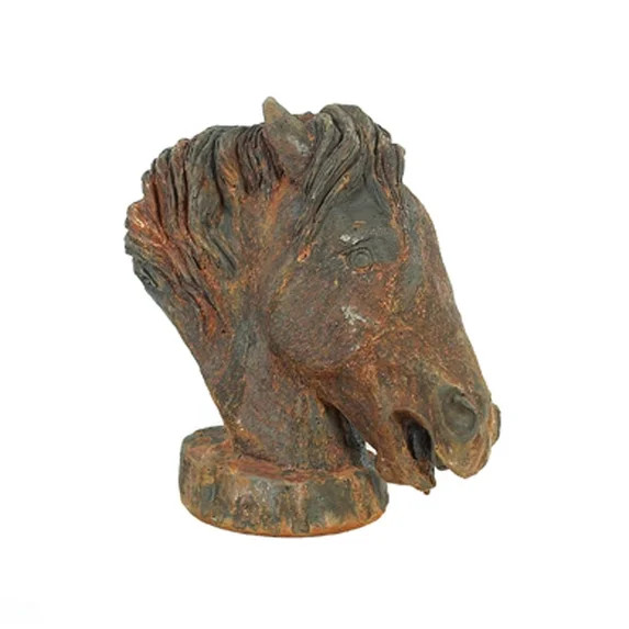 Solid Rock Stoneworks Mustang Bust Concrete Statue, 13" Tall, Rust Color | Walmart (US)