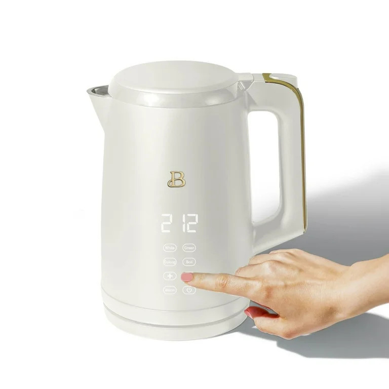 Beautiful 1.7L One-Touch Electric Kettle, White Icing by Drew Barrymore - Walmart.com | Walmart (US)